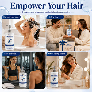 Champú OEM ODM con Biotina para el Crecimiento del Cabello y Revitalización del Cuero Cabelludo, Limpieza Profunda con Péptidos de Cobre GHK-Cu para Cabello Fino - Product Image 6