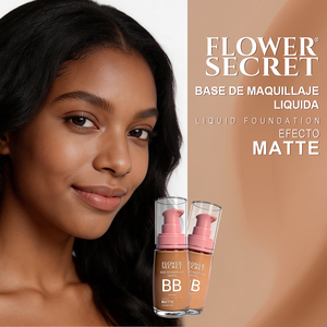 Base <span class=keywords><strong>de</strong></span> Maquillaje Líquida Flower Secret, Impermeable, <span class=keywords><strong>de</strong></span> Larga Duración, Control <span class=keywords><strong>de</strong></span> Grasa, Acabado Mate, con Tamaño <span class=keywords><strong>de</strong></span> Viaje para Todo Tipo <span class=keywords><strong>de</strong></span> Piel - Product Image 2