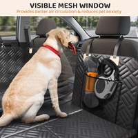 Housse de siège auto pour animaux de compagnie avec 8 plaques de soutien, style hamac étendu, imperméable et antidérapante pour chiens