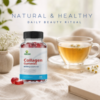 Gummies de collagène végétal OEM pour la santé des cheveux, de la peau, des ongles et des articulations – Complément multivitaminé végétalien sans gélatine