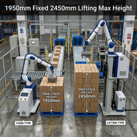 Robot de palettisation collaboratif en alliage d'aluminium et d'acier, charge utile de 17 kg, portée de 2047 mm, IP67, palettiseur de cartons, 9-13 pièces/min pour entrepôt