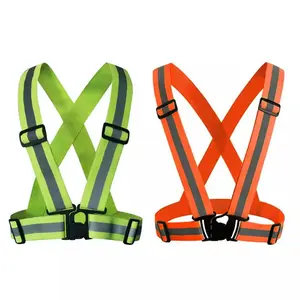 Hot Sale Wholesale Custom Logo USB Rechargeable LED Reflective Safety Vest High Visibility Safety Reflective Running Gear Vest