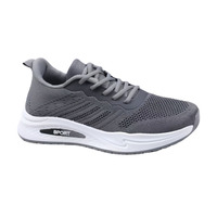 Chaussures de course pour hommes en PVC à semelle souple et respirante, à lacets, en maille Fly Knit, fabrication chinoise bon marché, vente en gros, printemps, automne, été