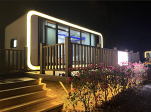 บ้านแคปซูลหรูหราหนึ่งห้องนอน บ้านสำเร็จรูปสำหรับรีสอร์ท แกลมปิ้ง พื้นที่ชมวิว โรงแรมพร้อมห้องน้ำ หน้าต่างพาโนรามา เป็นมิตรกับสิ่งแวดล้อม - Product Image 5