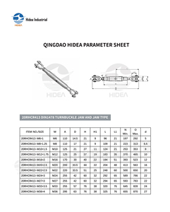 Hidea nhà sản xuất giá tốt đóng cơ thể din1478 hàm & hàm loại gian lận vít đóng cửa cơ thể turnbuckle - Product Image 2