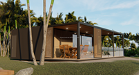 Maisons mobiles au design moderne, maisons de vacances, villas de luxe, ventes directes d'usine