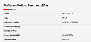 Amplificateur numérique AC-Servo Mit Suibishi MR-JE-300A 268798 MR-JE Output W. Neuf et original en stock - Product Image 5