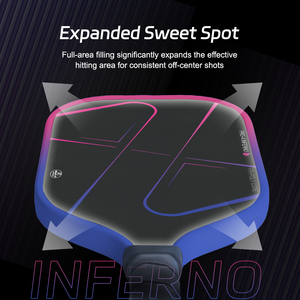 Luzz Pro 4 Inferno Custom Pickleball Paddle <b>Tape</b> <b>Edge</b> Guard Raw Carbon Fiber Rough Surface USAPA Certified - Product Image 6