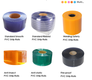 Rideau à lanières <span class=keywords><strong>en</strong></span> <span class=keywords><strong>PVC</strong></span> ultra-transparent facile à installer, bande de porte <span class=keywords><strong>en</strong></span> plastique transparente et flexible pour entrepôts frigorifiques et usines agroalimentaires - Product Image 3