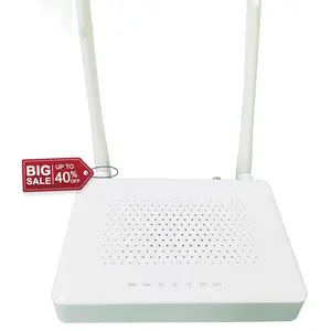 High Quality GPON ONU CATV Indoor 1GE 1 FE Port With 2.4G WIFI single band XPON ONU Router in Stock