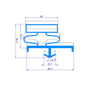 <span class=keywords><strong>Junta</strong></span> magnética para puerta de refrigerador Electra, sellador de puerta de <span class=keywords><strong>ducha</strong></span>, para congelador doble y arcón congelador - Product Image 6