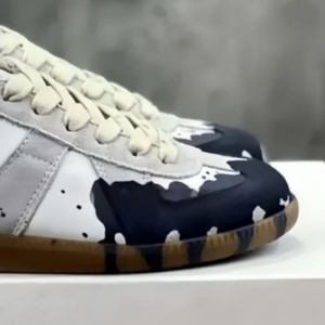 Zapatos de mujer con cordones, de cuero genuino, ligeros, transpirables, lujosos, a la moda, con diseño de grafiti personalizado y que aumentan la altura. - Product Image 3