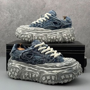 2026 Summer New Fashion Retro Trend Leather Pattern Casual Shoes Thick Bottom Heightened Anti-Slip Walking Shoes - Product Image 5
