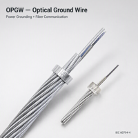 Kabel Serat Optik Komposit OPGW Struktur Multi Loose Tube Stranded, Kabel Ground, Kabel Wolf, Kabel Komunikasi Daya Udara