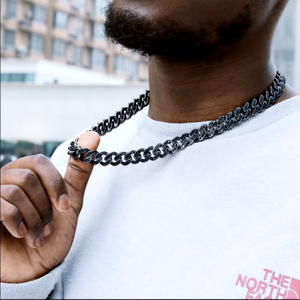 Chaîne cubaine plaquée or avec diamants de laboratoire certifiés IGI, testée au diamant, style hip-hop, bijoux unisexe, collier glacé, certifié IGI - Product Image 2