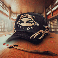 Gorra de béisbol de 5 paneles con bordado ODM OEM, gorras de camionero de malla personalizadas para hombre con logo, gorras Baez de gamuza de alta calidad para hombre