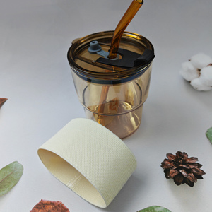 Vaso Térmico Aislado de Gran Venta, Botella Reutilizable con Estampado Personalizado, Funda para Vaso con Correa de Nylon y Banda Elástica - Product Image 5