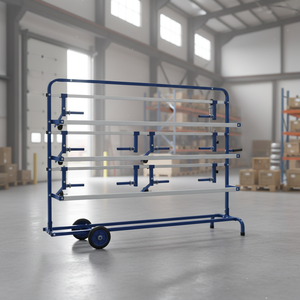 Chariot professionnel pour papier de masquage de 48 pouces avec coupeur multi-couches et pinces réglables pour <span class=keywords><strong>garage</strong></span> et atelier - Product Image 3