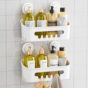 TAILI Étagère de <span class=keywords><strong>Douche</strong></span> Murale à Ventouse, Lot de 2, Organisateur de Salle de Bain Robuste, Étagères Amovibles <span class=keywords><strong>pour</strong></span> Rangement de Shampoing - Product Image 2