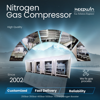 Compresseur à piston alternatif de gaz d'azote 500bar haute pression entraîné par gaz pour l'injection de flux de champ pétrolifère nouveau moteur de pompe