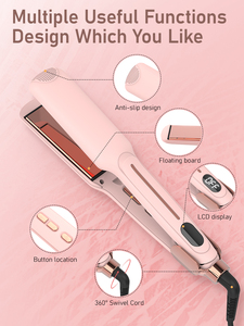 Lisseur ionique infrarouge Ulelay, best-seller, plaques en titane anti-brûlure, chauffe rapide, fer à lisser de qualité professionnelle. - Product Image 5
