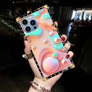 <span class=keywords><strong>Coque</strong></span> de téléphone portable en TPU carrée avec impression de coquillages de plage et électroplaquage pour <span class=keywords><strong>iPhone</strong></span> 7 8 X Xr Xs <span class=keywords><strong>11</strong></span> 12 13 14 15 16 17 Pro Max - Product Image 6