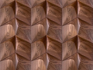Paneles de pared en 3D para sala de estar y restaurante, decoración de pared hecha a mano de madera maciza - Product Image 6