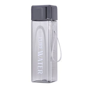 Simple Square <b>Plastic</b> Water Cup Creative Summer Portable Tumbler Leak‑Proof Drop‑Resistant Custom Logo Popular Drinking Cup - Product Image 6