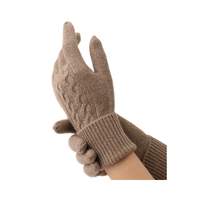 Points de bord de traction à froid épais pour femmes tous les gants tricotés Mongolie intérieure gants torsadés en cachemire pur pour accessoire de mode d'automne