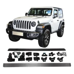 Personalizado com guard rod 4 porta seis suporte elétrico side step para jeep wrangler rubicon jl pé passos run board