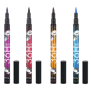 Fabrika fiyat 36H su geçirmez hızlı kuru göz kalemi kalem kozmetik Delineador Eyeliner kalem ile kimyasal maddeler kutu ambalaj - Product Image 1