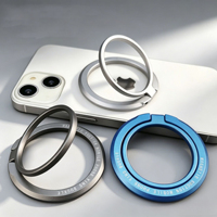 Penyangga Cincin Magnetik Putar Lipat Pegangan Jari Ponsel untuk iPhone Duo 18 Pro Max Dudukan Cincin Ponsel Magnetik