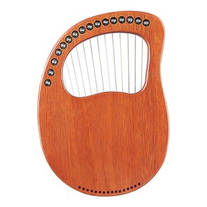 Arpa de Lira de Madera de 16 Cuerdas, Cuerdas de Metal, Madera Maciza de Caoba, Instrumento de Cuerda con Bolsa de Transporte, Llave de Afinación, Paño de Limpieza - Product Image 3