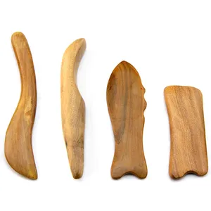 Usine de bonne qualité, outils de Gua Sha, masseur en bois, planche de Guasha pour Massage de beauté, artisanat en bois, 2022