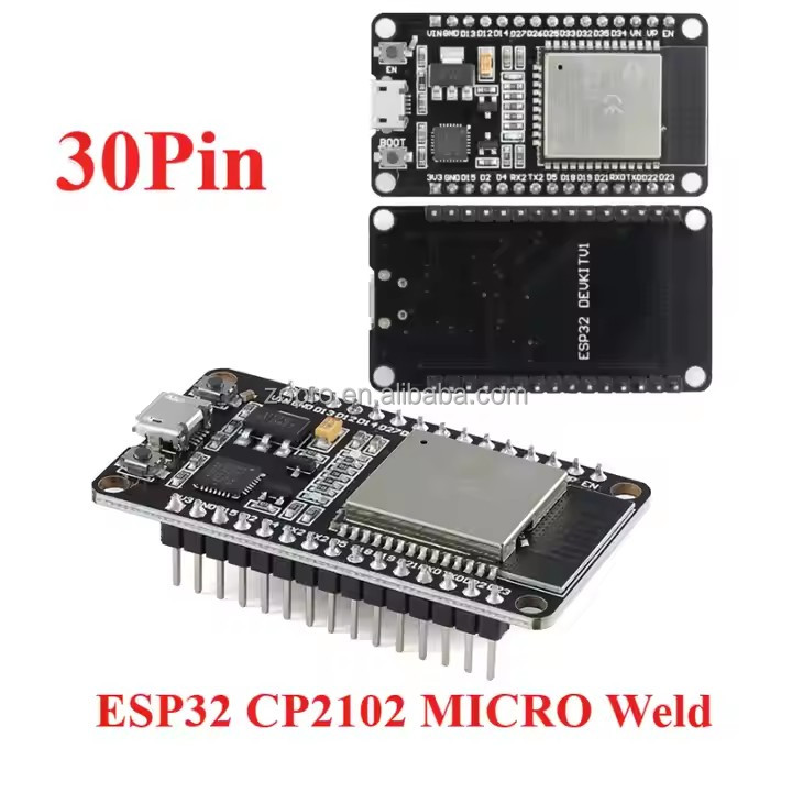 ESP32 CP2102 MICRO Interface Pin Array Soldering