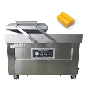 Commercial nuts snacks vacuum sealer machine 2 chambers DZ 400 vacuum sealer for meat fruit tea