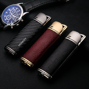 Honest Metal <b>Gas</b> Lighter Butane <b>Portable</b> Direct <b>Fire</b> Windproof For Outdoor Use - Product Image 3
