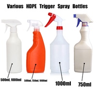 NOUVEAU Vente en gros en vrac Bouteille pulvérisateur à gâchette en plastique HDPE vide pour produits chimiques, 32oz 1000ml 16oz 500 600 650 ml 500ml
