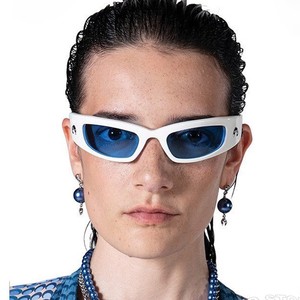 All'ingrosso Fashion Designer Women Moon Futurstic Glasses Small Vintage Bike Sports occhiali da <span class=keywords><strong>sole</strong></span> da uomo - Product Image 3