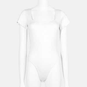 Body de poliéster con logotipo personalizado, traje superior, corsé sin costuras, monos para mujer - Product Image 4