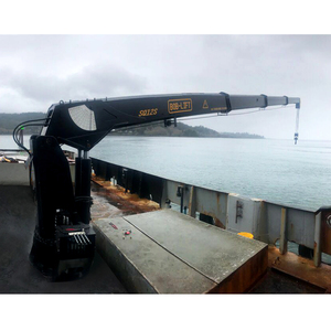 Cabrestante de elevación <span class=keywords><strong>vertical</strong></span> eléctrico Pequeña grúa marina telescópica costa afuera - Product Image 1