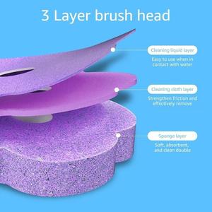 Wholesale Disposable Toilet <b>Brush</b> Refill 6pcs/set, 3-Layer Sponge Replacement Head for Bathroom <b>Cleaning</b>, Bulk Household - Product Image 6