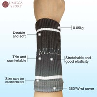 Verchoo Bandeaux anti-transpiration personnalisés en forme de croix avec logo Bandeau de poignet en coton et nylon pour femmes et hommes