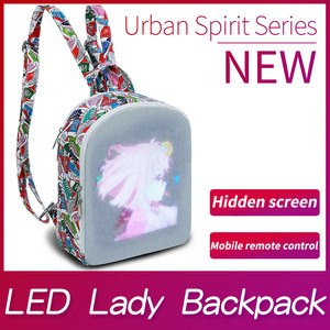 Wholesale Fashionable Wifi DIY Laptop Smart Walk Advertising School Bag <strong>LED</strong> Light Screen Display <strong>Backpack</strong> - Product Image 4