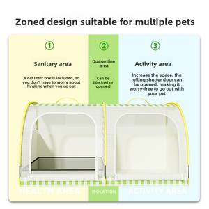 กรงสุนัขพับได้แบบพกพาติดตั้งในรถมีซิปปิดเป็นมิตรกับสิ่งแวดล้อมผ้าอ๊อกซ์ฟอร์ดจุได้15กก. - Product Image 3