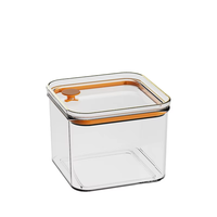 Récipient de stockage en plastique résistant à l'humidité de pot de cachetage carré de luxe pour le joint de nourriture d'utilisation de cuisine pour des mariages