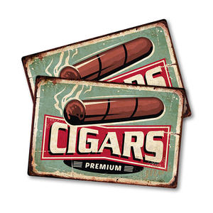 <span class=keywords><strong>Atelier</strong></span> bar mur décor métal signe Vintage cigares étain signe mur <span class=keywords><strong>plaque</strong></span> rétro tabac métal affiche cigarettes publicité affiches - Product Image 1