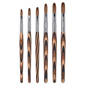 Hot Sale Kolinsky Acrylic Nail <b>Brush</b> 100% Pure With Wooden Handle Sable 6#-16# Nail Art Acrylic Crystal <b>Brush</b> Customized logo - Product Image 1