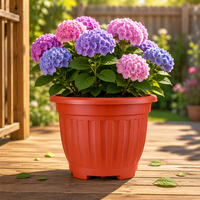 Pot de fleurs en plastique PP léger de style européen moderne minimaliste antique romain de haute qualité pour jardinage intérieur avec drainage