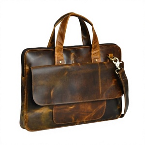 Sacs messager pour ordinateur portable en cuir véritable écologique, prix d'usine B S International, légers, imperméables, faciles à transporter - Product Image 2